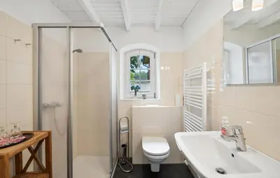 Ein Badezimmer in der Unterkunft Beautiful Apartment In Wingst