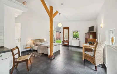 Ein Bett oder Betten in einem Zimmer der Unterkunft Beautiful Apartment In Wingst