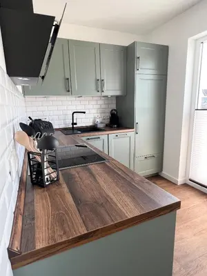 Küche/Küchenzeile in der Unterkunft Dyke Appartements