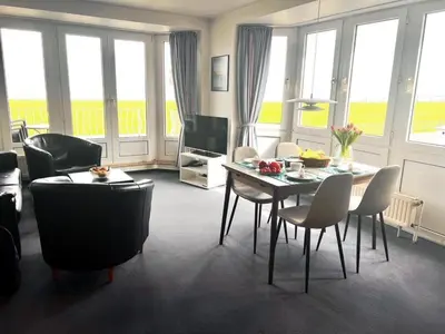 TV/Unterhaltungsangebot in der Unterkunft Haus Nordseeperle Fewo Nr. 8