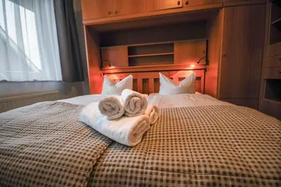 Ein Bett oder Betten in einem Zimmer der Unterkunft Haus Nordseeperle Fewo Nr. 8