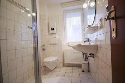 Ein Badezimmer in der Unterkunft Haus Nordseeperle Fewo Nr. 8