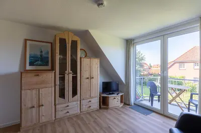 TV/Unterhaltungsangebot in der Unterkunft Haus Stranddüne, Whg 6