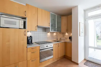 Küche/Küchenzeile in der Unterkunft Haus Essen, Whg 5