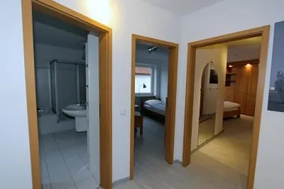 Ein Badezimmer in der Unterkunft Strand-Villa, Helgoland