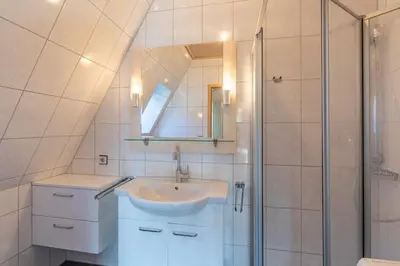 Ein Badezimmer in der Unterkunft Seegras