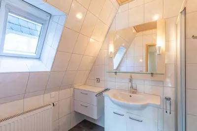 Ein Badezimmer in der Unterkunft Seegras