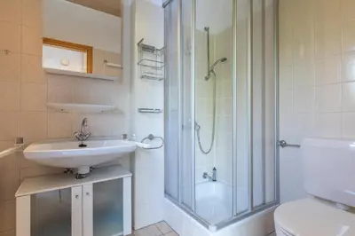 Ein Badezimmer in der Unterkunft Nordseewelle