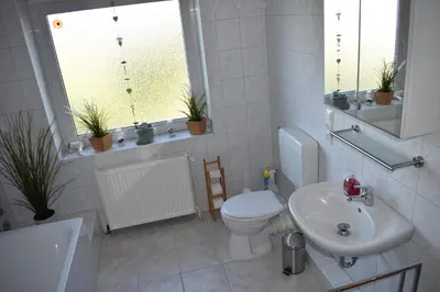 Ein Badezimmer in der Unterkunft Wohnung 