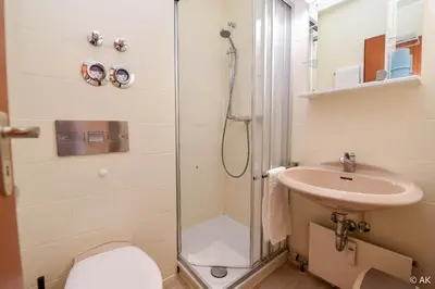 Ein Badezimmer in der Unterkunft Haus 