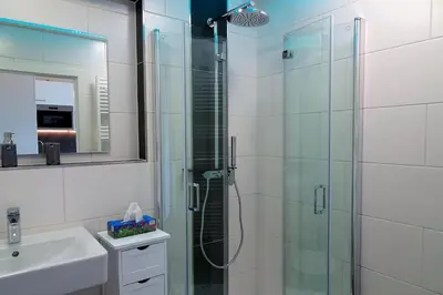 Ein Badezimmer in der Unterkunft Haus 