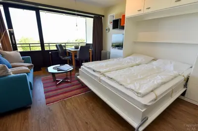 Ein Bett oder Betten in einem Zimmer der Unterkunft Haus 