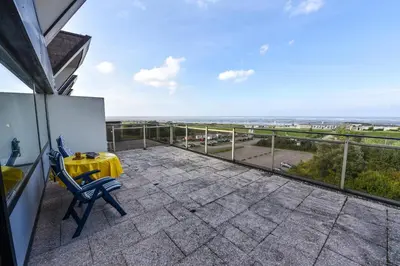 Ein Balkon oder eine Terrasse in der Unterkunft Haus 
