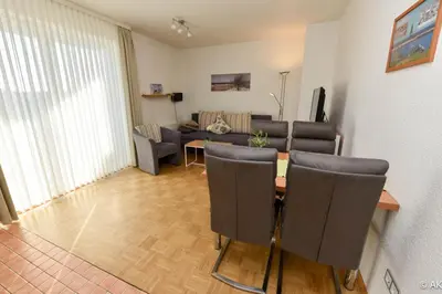 Ein Sitzbereich in der Unterkunft 