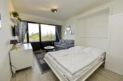 Ein Bett oder Betten in einem Zimmer der Unterkunft Haus 