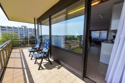Ein Balkon oder eine Terrasse in der Unterkunft Haus 