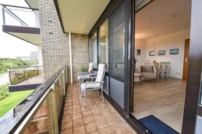 Ein Balkon oder eine Terrasse in der Unterkunft Haus 