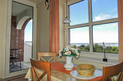 Ein allgemeiner Meerblick oder ein Meerblick von der Ferienwohnung aus