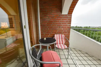 Ein Balkon oder eine Terrasse in der Unterkunft 