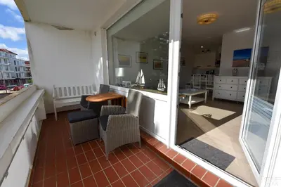 Ein Balkon oder eine Terrasse in der Unterkunft Haus 