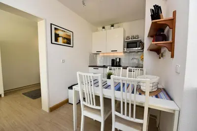 Küche/Küchenzeile in der Unterkunft Haus 