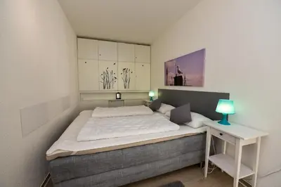 Ein Bett oder Betten in einem Zimmer der Unterkunft Haus 