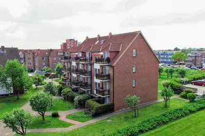 Das Gebäude in dem sich die Ferienwohnung befindet