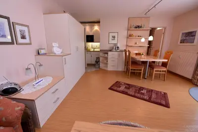 Küche/Küchenzeile in der Unterkunft Appartementhaus 