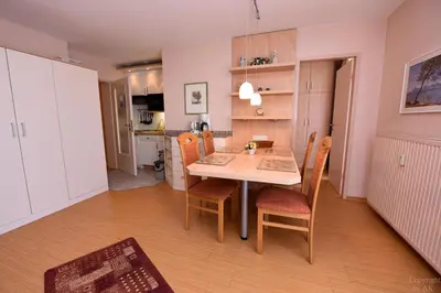 Küche/Küchenzeile in der Unterkunft Appartementhaus 
