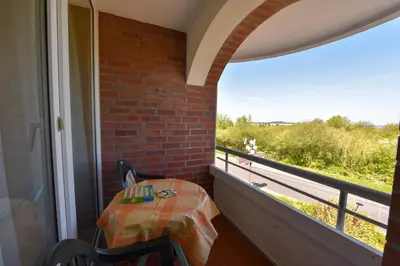Ein Balkon oder eine Terrasse in der Unterkunft 