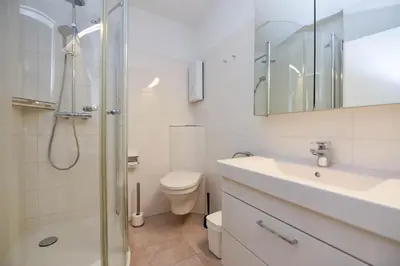 Ein Badezimmer in der Unterkunft 