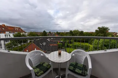 Ein Balkon oder eine Terrasse in der Unterkunft 