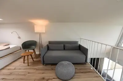 Ein Sitzbereich in der Unterkunft Haus 