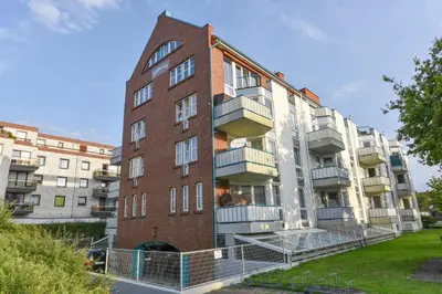 Das Gebäude in dem sich die Ferienwohnung befindet