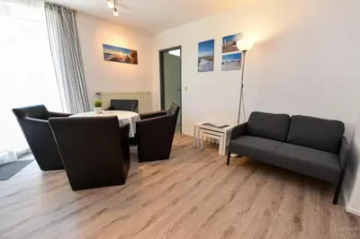 Ein Sitzbereich in der Unterkunft Appartementhaus 