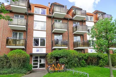 Das Gebäude in dem sich die Ferienwohnung befindet
