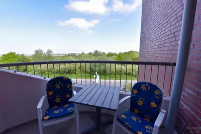 Ein Balkon oder eine Terrasse in der Unterkunft 