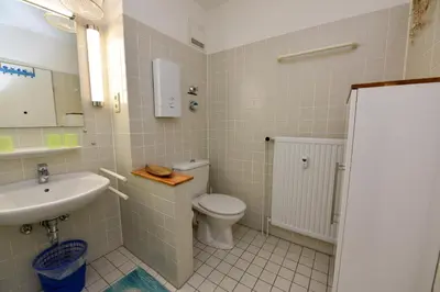Ein Badezimmer in der Unterkunft 