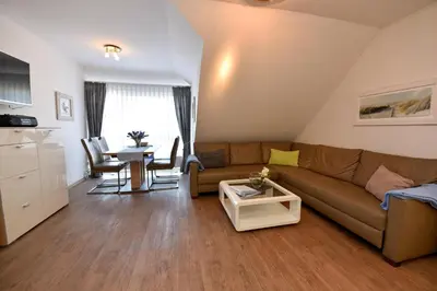 Ein Sitzbereich in der Unterkunft 