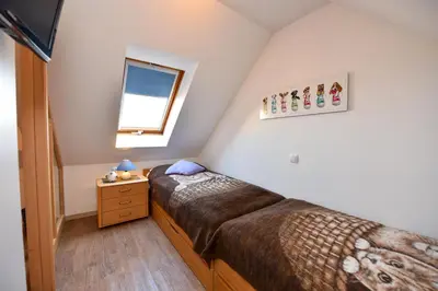 Ein Bett oder Betten in einem Zimmer der Unterkunft 