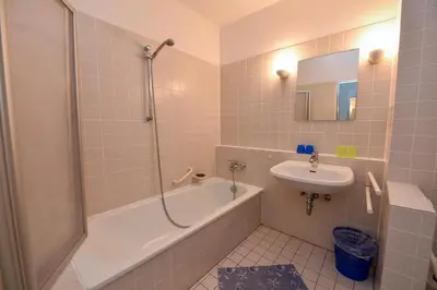 Ein Badezimmer in der Unterkunft 