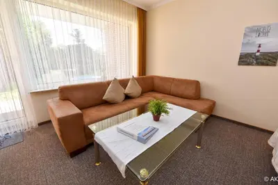 Ein Sitzbereich in der Unterkunft Haus 