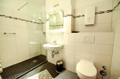 Ein Badezimmer in der Unterkunft Haus 