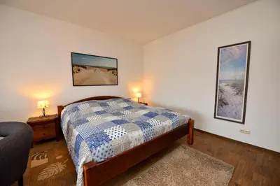 Ein Bett oder Betten in einem Zimmer der Unterkunft Haus 