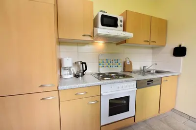 Küche/Küchenzeile in der Unterkunft Haus 