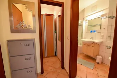 Ein Badezimmer in der Unterkunft Haus 