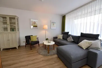 Ein Sitzbereich in der Unterkunft Haus 
