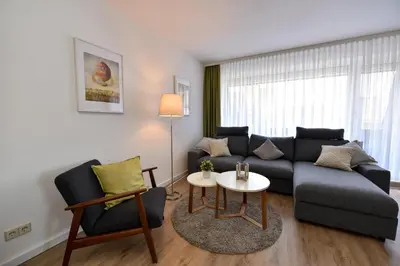 Ein Sitzbereich in der Unterkunft Haus 