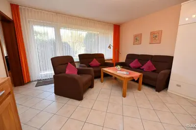 Ein Sitzbereich in der Unterkunft Haus 