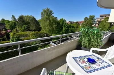 Ein Balkon oder eine Terrasse in der Unterkunft 